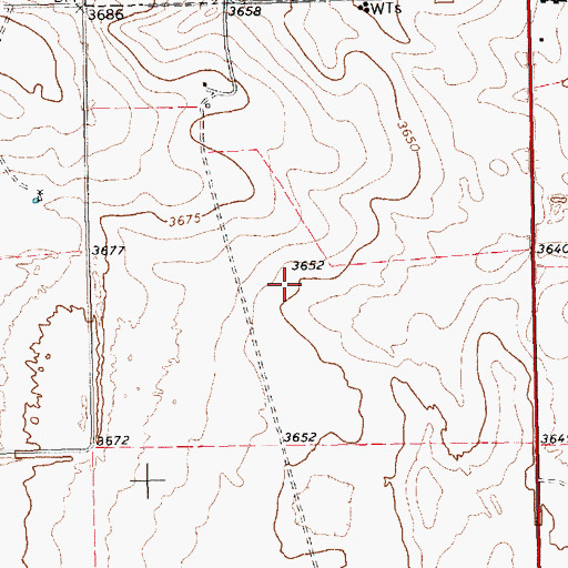 Topographic Map of Yoakum County, TX