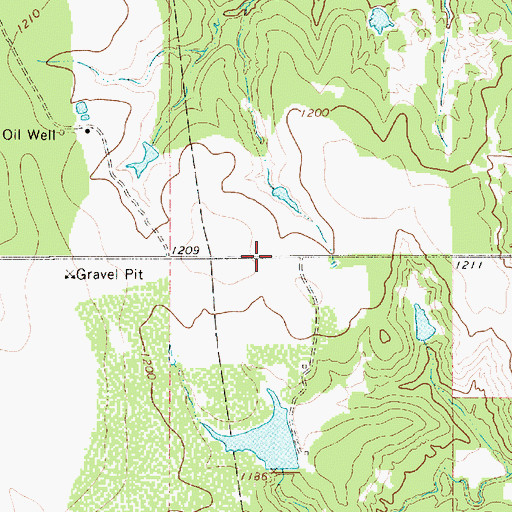 Topographic Map of Young County, TX