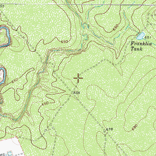 Topographic Map of Zavala County, TX