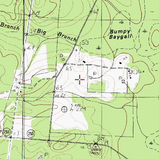 Topographic Map of Wright Cemetery, TX