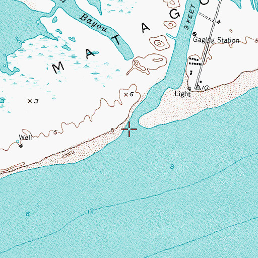 Topographic Map of Colorado River, TX