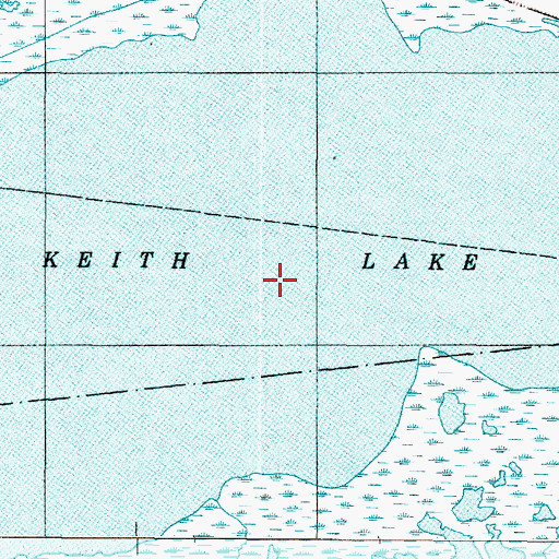Topographic Map of Keith Lake, TX