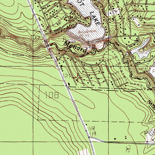 Topographic Map of Big Thicket Creekmore Village, TX
