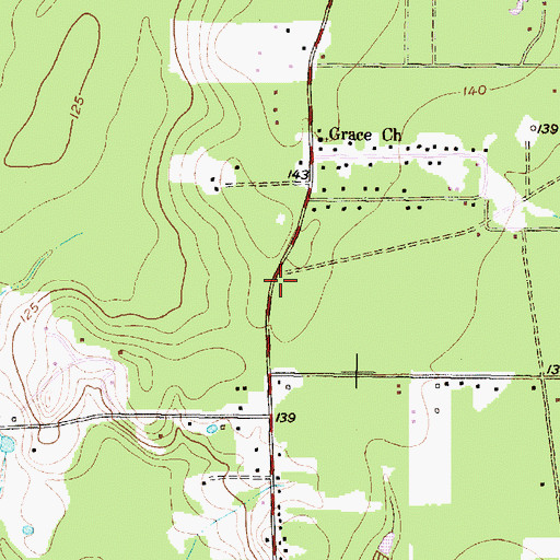Topographic Map of Snuff Ridge, TX