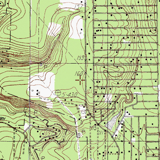 Topographic Map of Hoop and Holler, TX