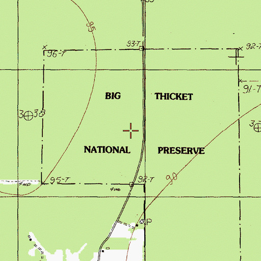 Topographic Map of Big Thicket Loblolly, TX