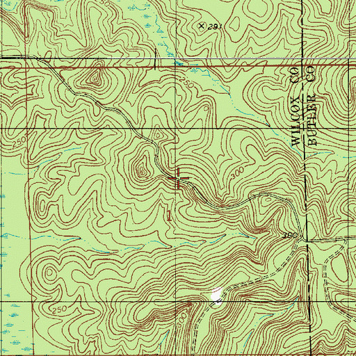 Topographic Map of Barges Post Office (historical), AL