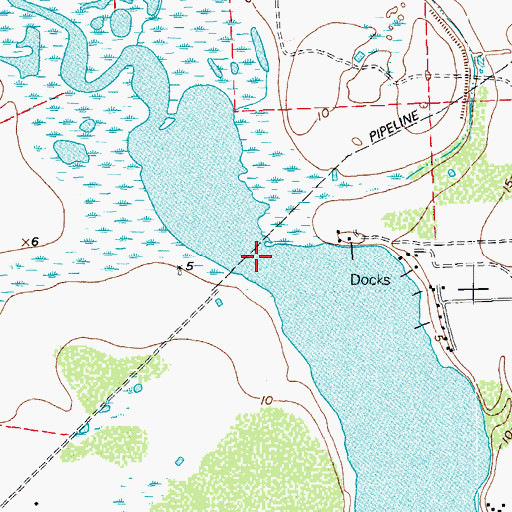 Topographic Map of Keller Creek, TX