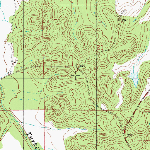 Topographic Map of Beech Grove School (historical), AL