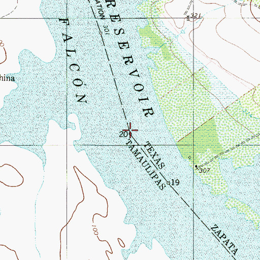 Topographic Map of Buoy Number 20, TX