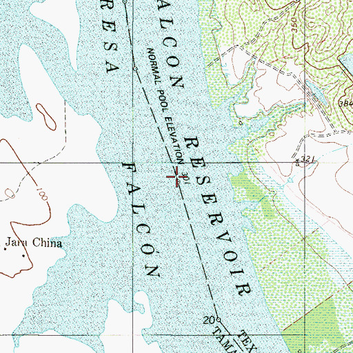 Topographic Map of Buoy Number 21, TX