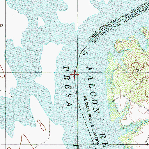 Topographic Map of Buoy Number 23, TX