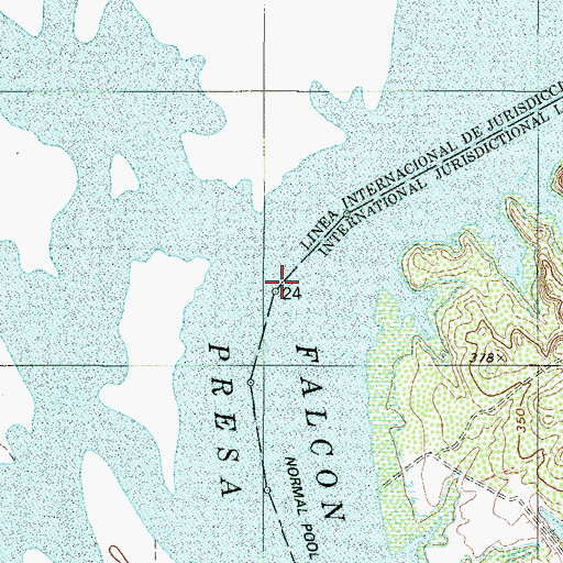 Topographic Map of Buoy Number 24, TX