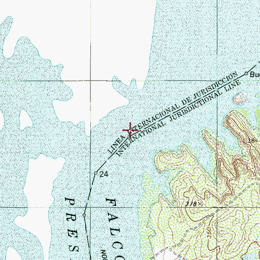 Topographic Map of Buoy Number 25, TX