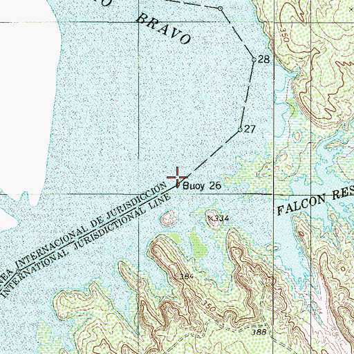 Topographic Map of Buoy Number 26, TX