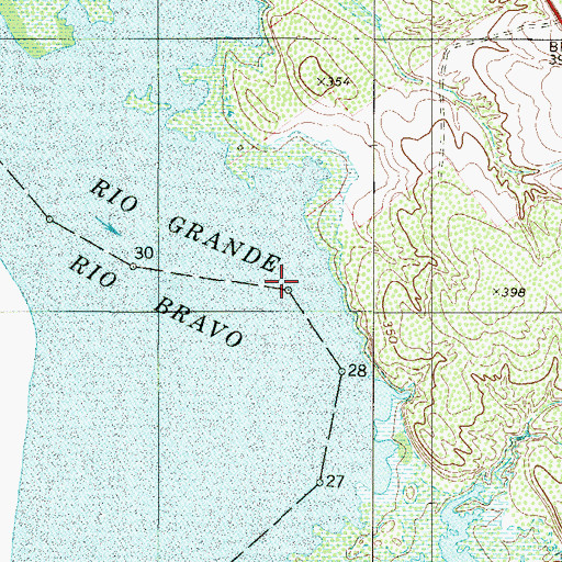 Topographic Map of Buoy Number 29, TX