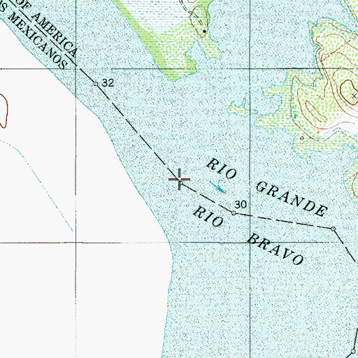 Topographic Map of Buoy Number 31, TX