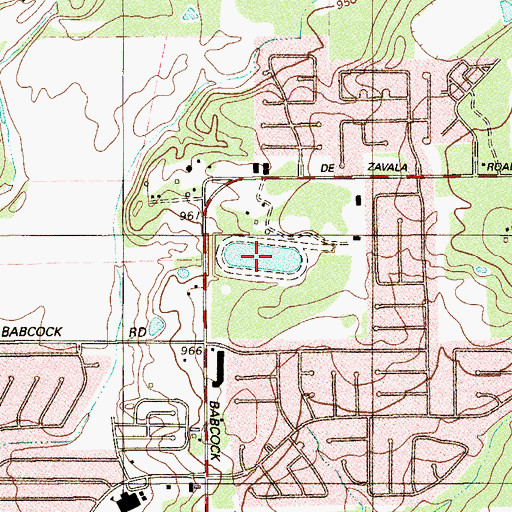 Topographic Map of Dollar Downs Racetrack, TX