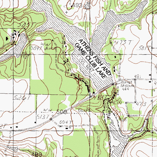 Topographic Map of Fish and Game Club, TX