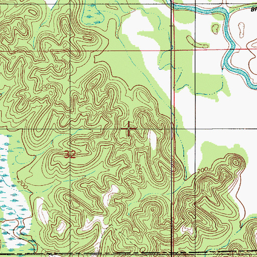Topographic Map of Cedar Grove church (historical), AL