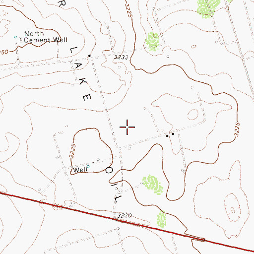Topographic Map of Shafter Lake Oil Field, TX
