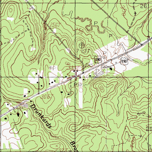 Topographic Map of Dunrovin Hatchery, TX