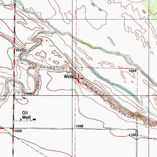 Topographic Map of Electra Water Supply, TX