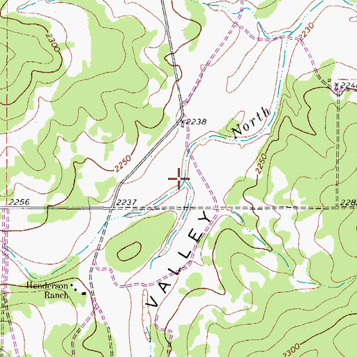 Topographic Map of Lake Hollow, TX