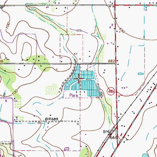 Topographic Map of Medina Lake State Fish Hatchery, TX