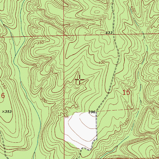 Topographic Map of Eggville (historical), AL