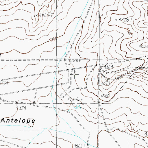 Topographic Map of Pumping Station Number 2, TX