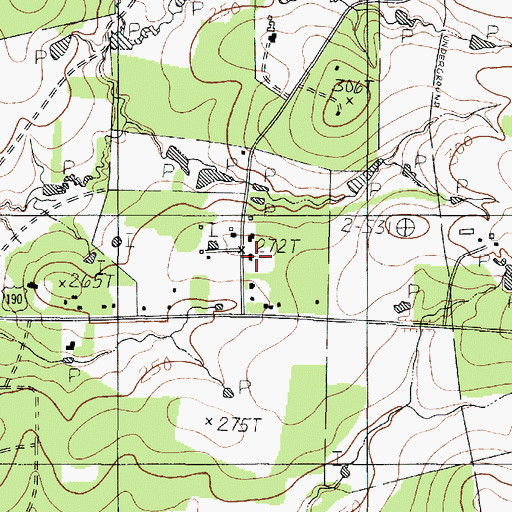 Topographic Map of Steers Stadium, TX