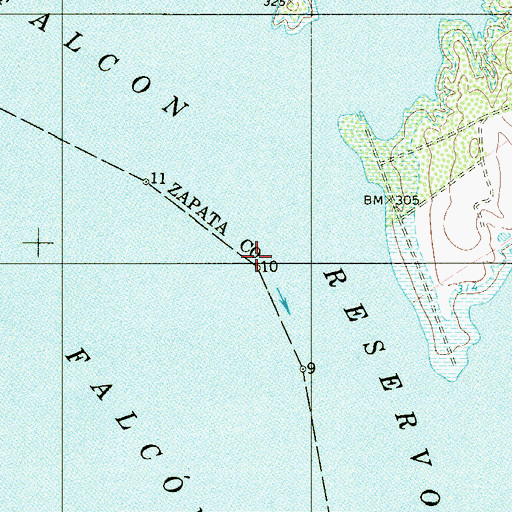 Topographic Map of Buoy Number 10, TX