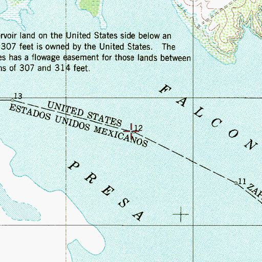 Topographic Map of Buoy Number 12, TX