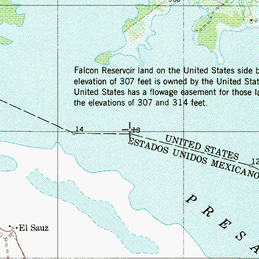 Topographic Map of Buoy Number 13, TX