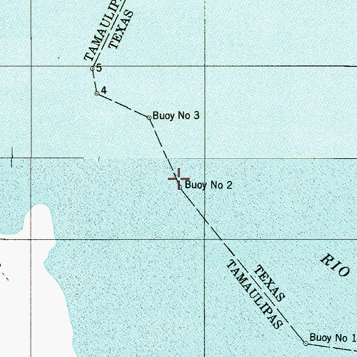 Topographic Map of Buoy Number 2, TX