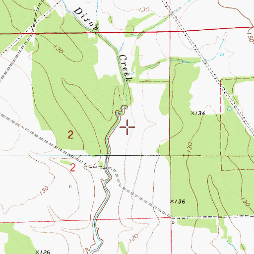 Topographic Map of Gastonburg Church, AL