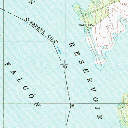 Topographic Map of Buoy Number 9, TX