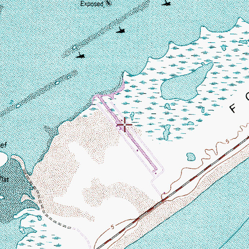 Topographic Map of Cedar Cut, TX