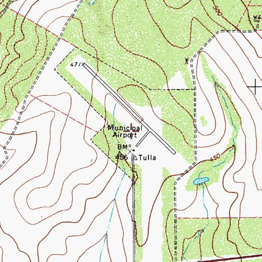 Topographic Map of Cotulla-La Salle County Airport, TX
