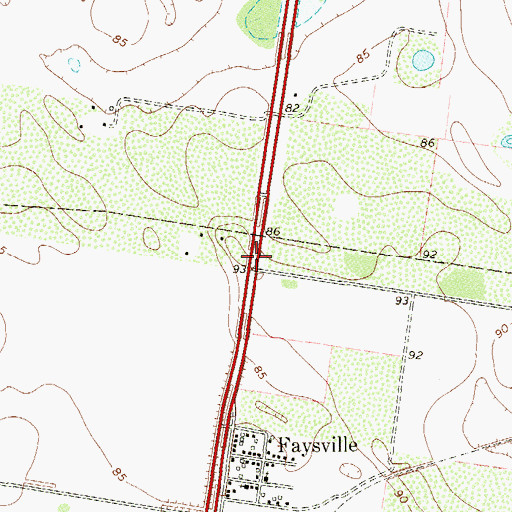 Topographic Map of TGP 409 Heliport, TX