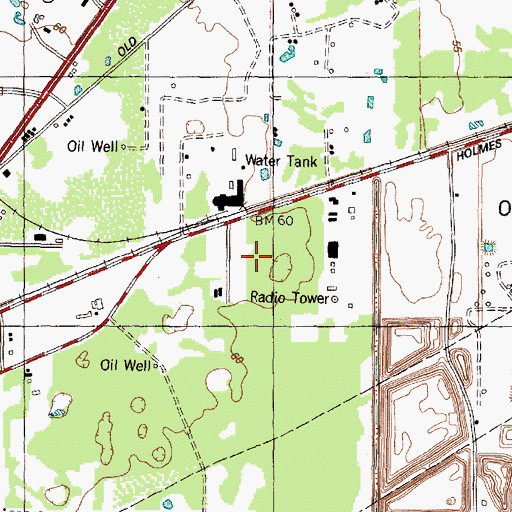 Topographic Map of SPL Heliport, TX