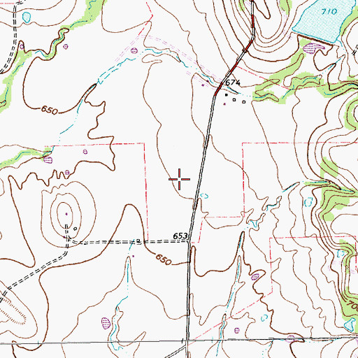 Topographic Map of TSA Gliderport, TX