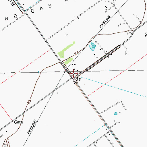 Topographic Map of CIG 806 Heliport, TX
