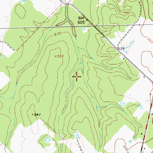 Topographic Map of PSF Heliport, TX