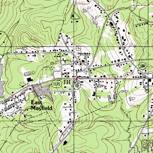 Topographic Map of Yellowpine Ranger District Office, TX