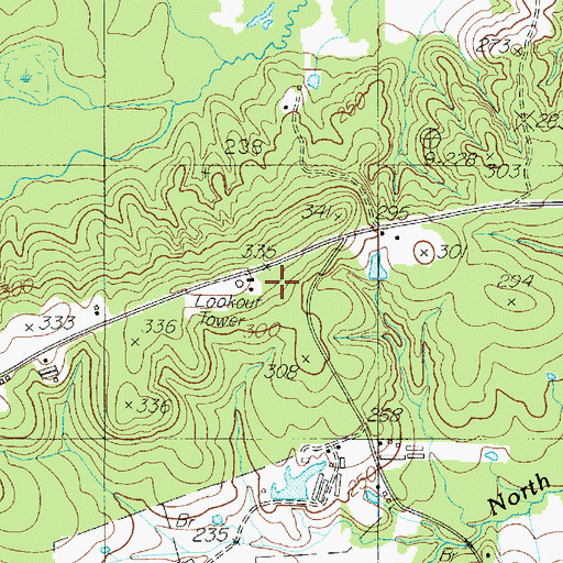 Topographic Map of Dreka Work Center, TX