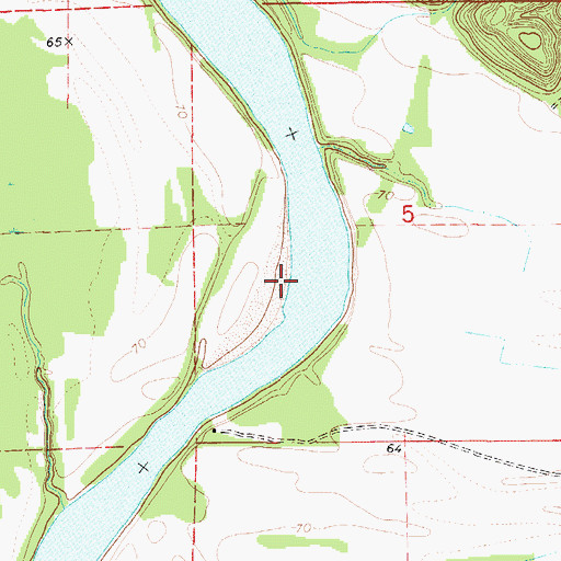 Topographic Map of Hobbs Island, AL