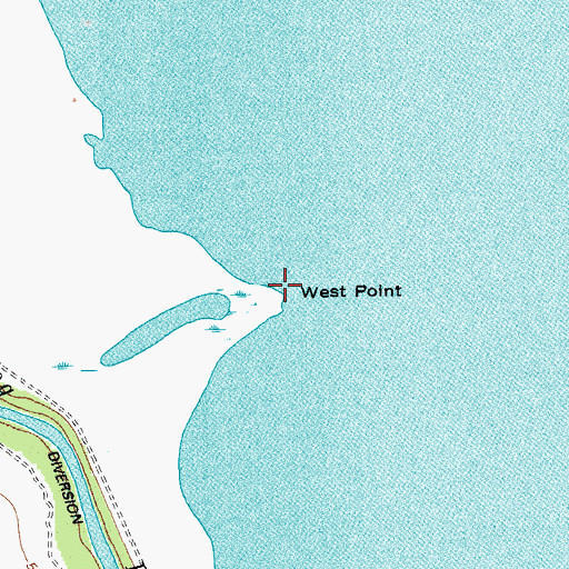 Topographic Map of West Point, TX