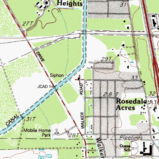 Topographic Map of Northwest Bible School, TX